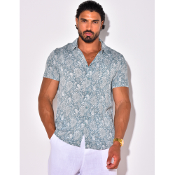 Chemise manches courtes à motifs Chemise manches courtes à motifs