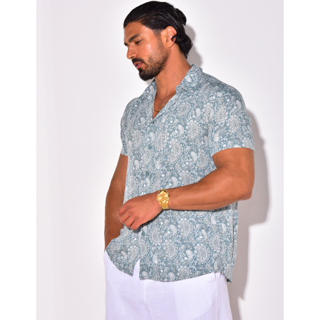 Chemise manches courtes à motifs Chemise manches courtes à motifs
