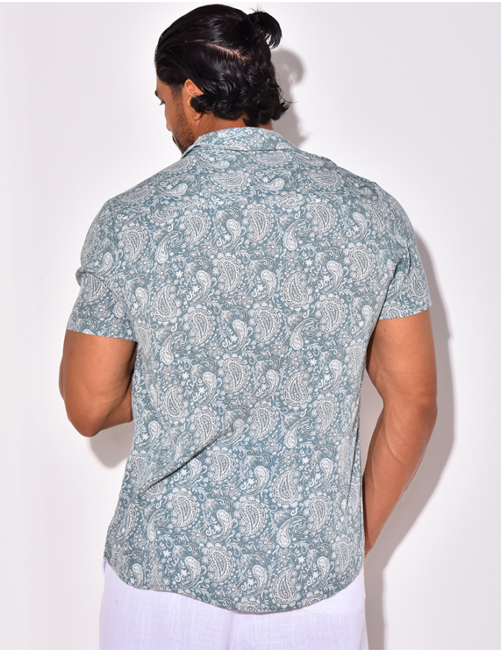 Chemise manches courtes à motifs Chemise manches courtes à motifs