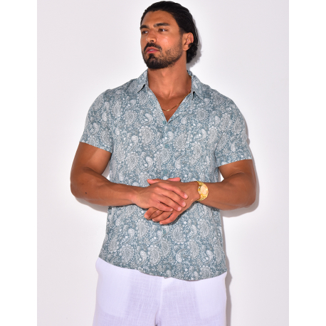 Chemise manches courtes à motifs Chemise manches courtes à motifs