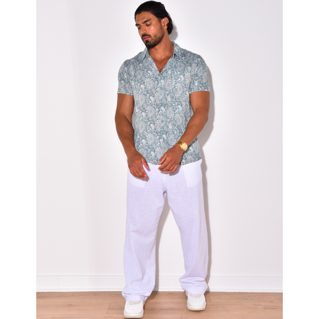 Chemise manches courtes à motifs Chemise manches courtes à motifs