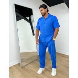 Ensemble pantalon et chemise à relief Ensemble pantalon et chemise à relief