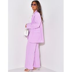 Ensemble pantalon fluide coupe droite et blazer Ensemble pantalon fluide coupe droite et blazer