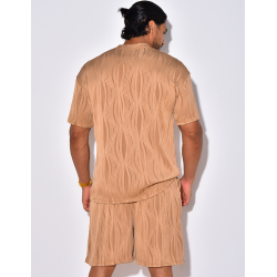 Ensemble short et t-shirt plissé Ensemble short et t-shirt plissé