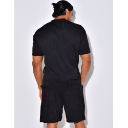 Ensemble short et t-shirt plissé Ensemble short et t-shirt plissé