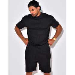 Ensemble short et t-shirt plissé Ensemble short et t-shirt plissé