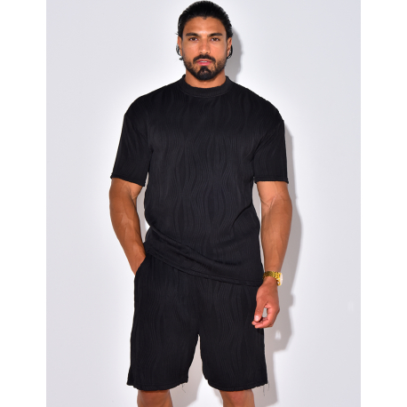Ensemble short et t-shirt plissé Ensemble short et t-shirt plissé