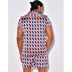 Ensemble short et chemise à motifs Ensemble short et chemise à motifs