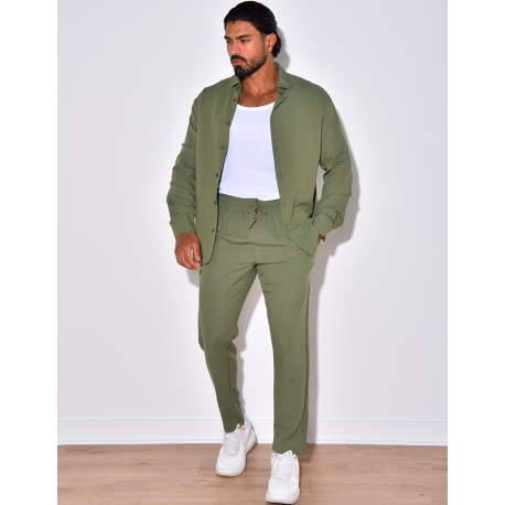 Ensemble pantalon et chemise manches longues Ensemble pantalon et chemise manches longues