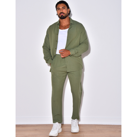 Ensemble pantalon et chemise manches longues Ensemble pantalon et chemise manches longues