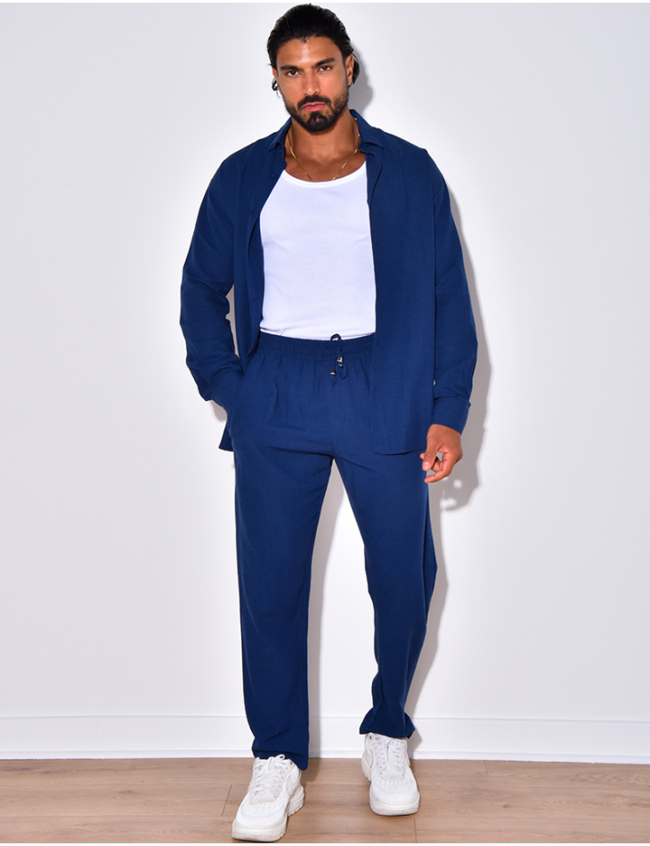 Ensemble pantalon et chemise manches longues Ensemble pantalon et chemise manches longues