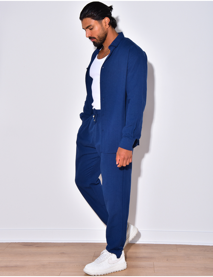 Ensemble pantalon et chemise manches longues Ensemble pantalon et chemise manches longues