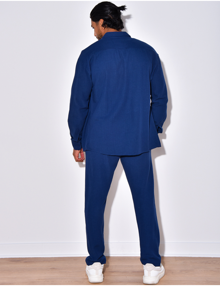 Ensemble pantalon et chemise manches longues Ensemble pantalon et chemise manches longues