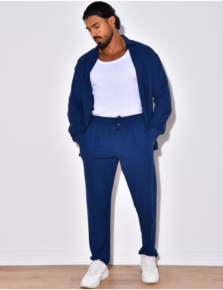 Ensemble pantalon et chemise manches longues Ensemble pantalon et chemise manches longues