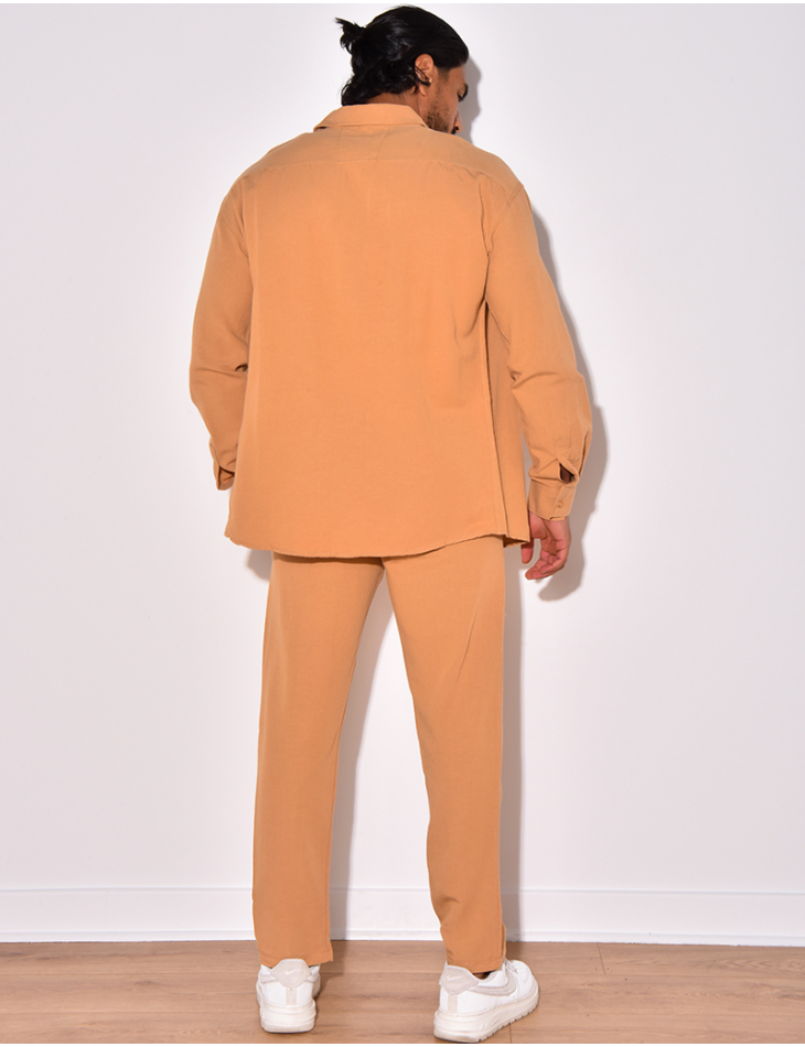 Ensemble pantalon et chemise manches longues Ensemble pantalon et chemise manches longues