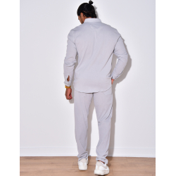 Ensemble en lin , chemise manches longues à poches et pantalon Ensemble en lin , chemise manches longues à poches et pantalon