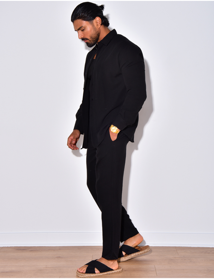 Ensemble pantalon et chemise manches longues Ensemble pantalon et chemise manches longues