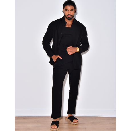 Ensemble pantalon et chemise manches longues Ensemble pantalon et chemise manches longues