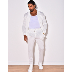 Ensemble pantalon et chemise manches longues plissé Ensemble pantalon et chemise manches longues plissé