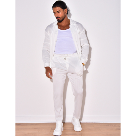 Ensemble pantalon et chemise manches longues plissé Ensemble pantalon et chemise manches longues plissé