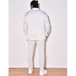 Ensemble pantalon et chemise manches longues plissé Ensemble pantalon et chemise manches longues plissé