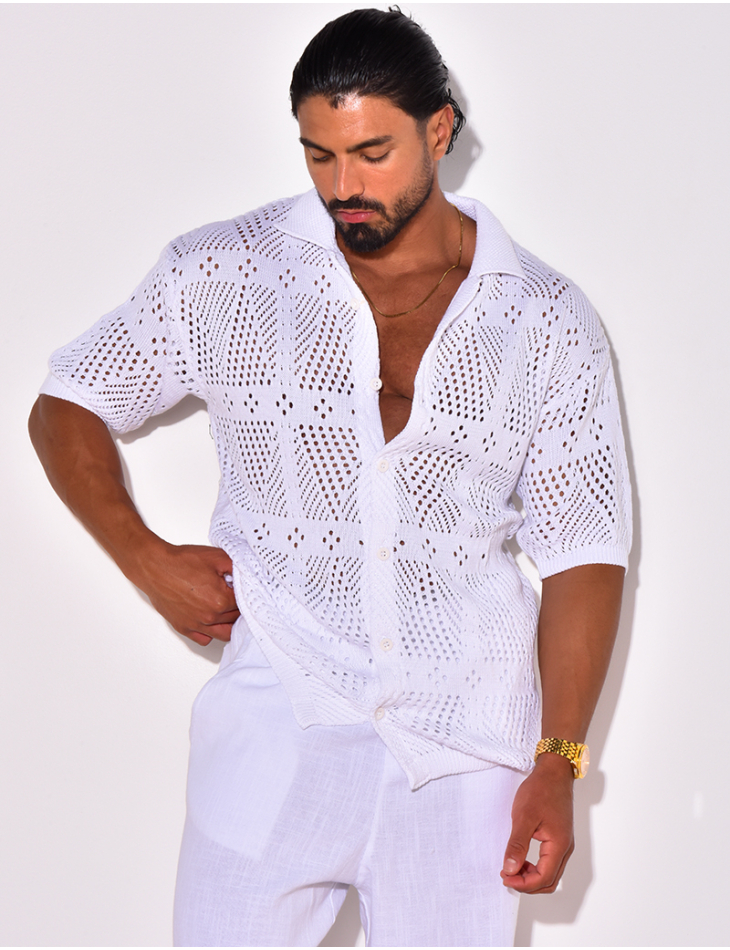 Chemise ajourée