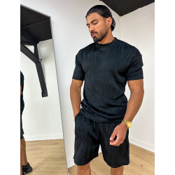 Ensemble short et t-shirt plissé Ensemble short et t-shirt plissé