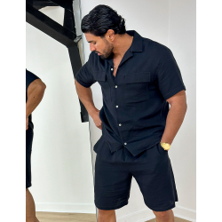 Ensemble short en chemise en lin Ensemble short en chemise en lin