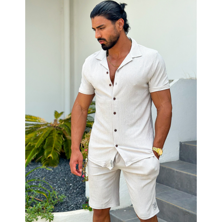 Ensemble short et chemise en coton Ensemble short et chemise en coton