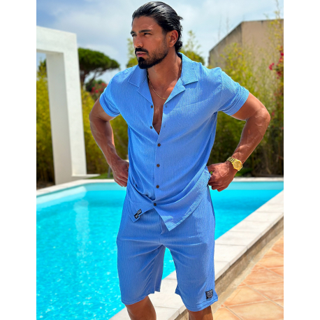 Ensemble short et chemise en coton Ensemble short et chemise en coton