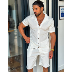 Ensemble short et chemise en coton Ensemble short et chemise en coton