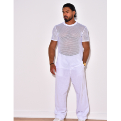 T-shirt uni ajouré T-shirt uni ajouré