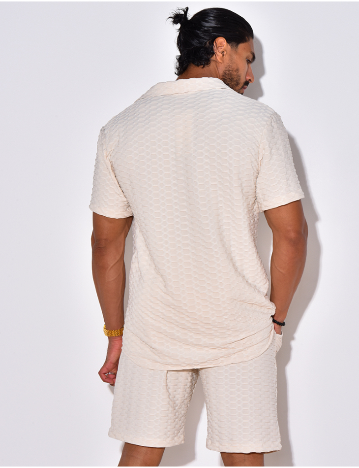 Ensemble chemise et short à relief Ensemble chemise et short à relief
