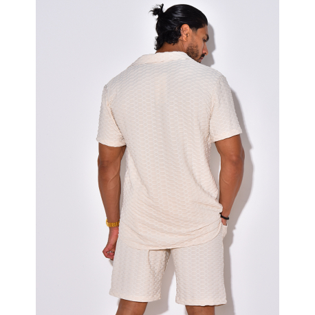 Ensemble chemise et short à relief Ensemble chemise et short à relief