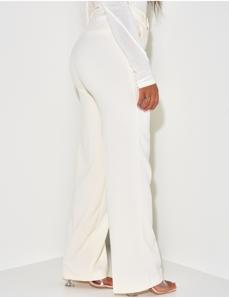 Pantalon de tailleur coupe droite Pantalon de tailleur coupe droite