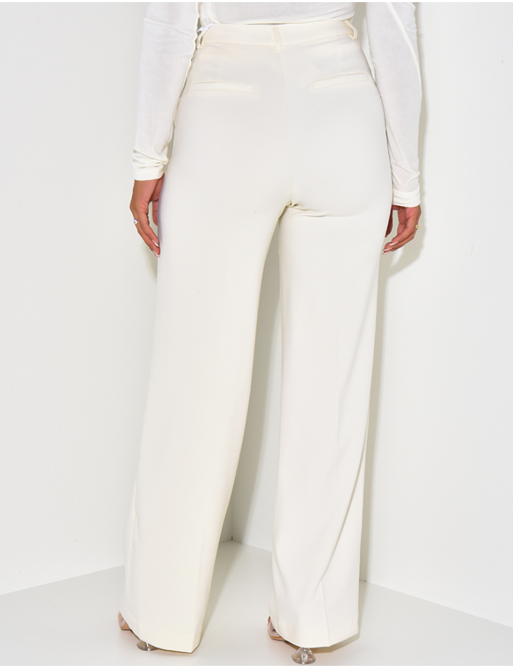 Pantalon de tailleur coupe droite Pantalon de tailleur coupe droite