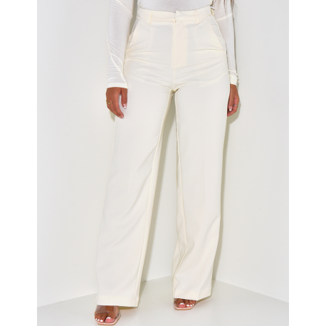 Pantalon de tailleur coupe droite Pantalon de tailleur coupe droite