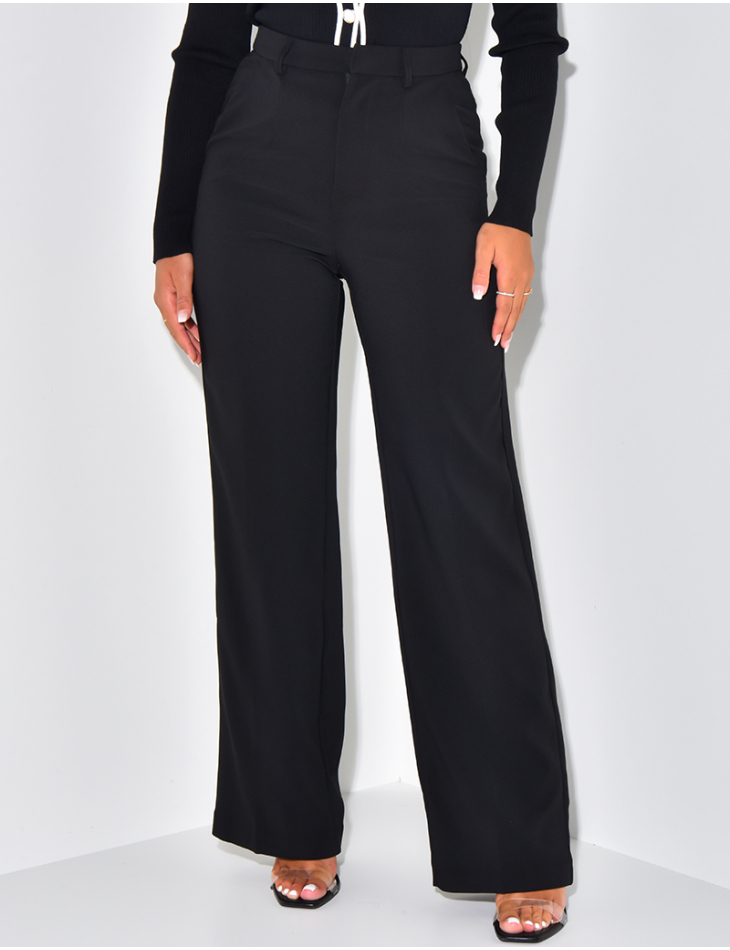 Pantalon de tailleur coupe droite Pantalon de tailleur coupe droite