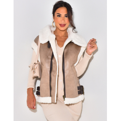 Ärmellose Oversize-Bomberjacke   Ärmellose Oversize-Bomberjacke