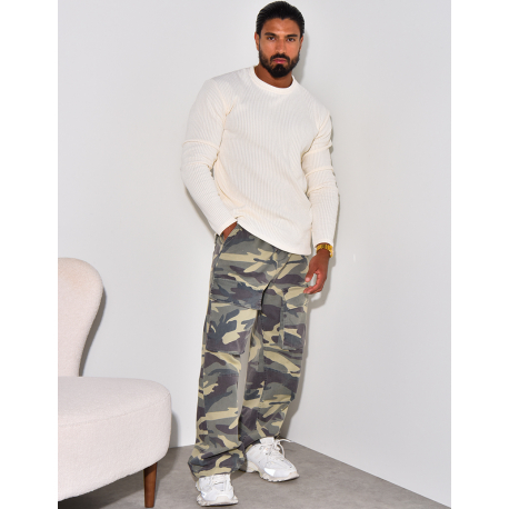 Pantalon à poches camouflage Pantalon à poches camouflage