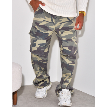 Pantalon à poches camouflage Pantalon à poches camouflage