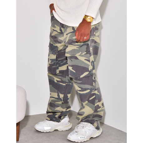 Pantalon à poches camouflage Pantalon à poches camouflage