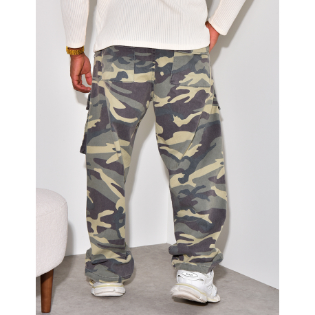 Pantalon à poches camouflage Pantalon à poches camouflage