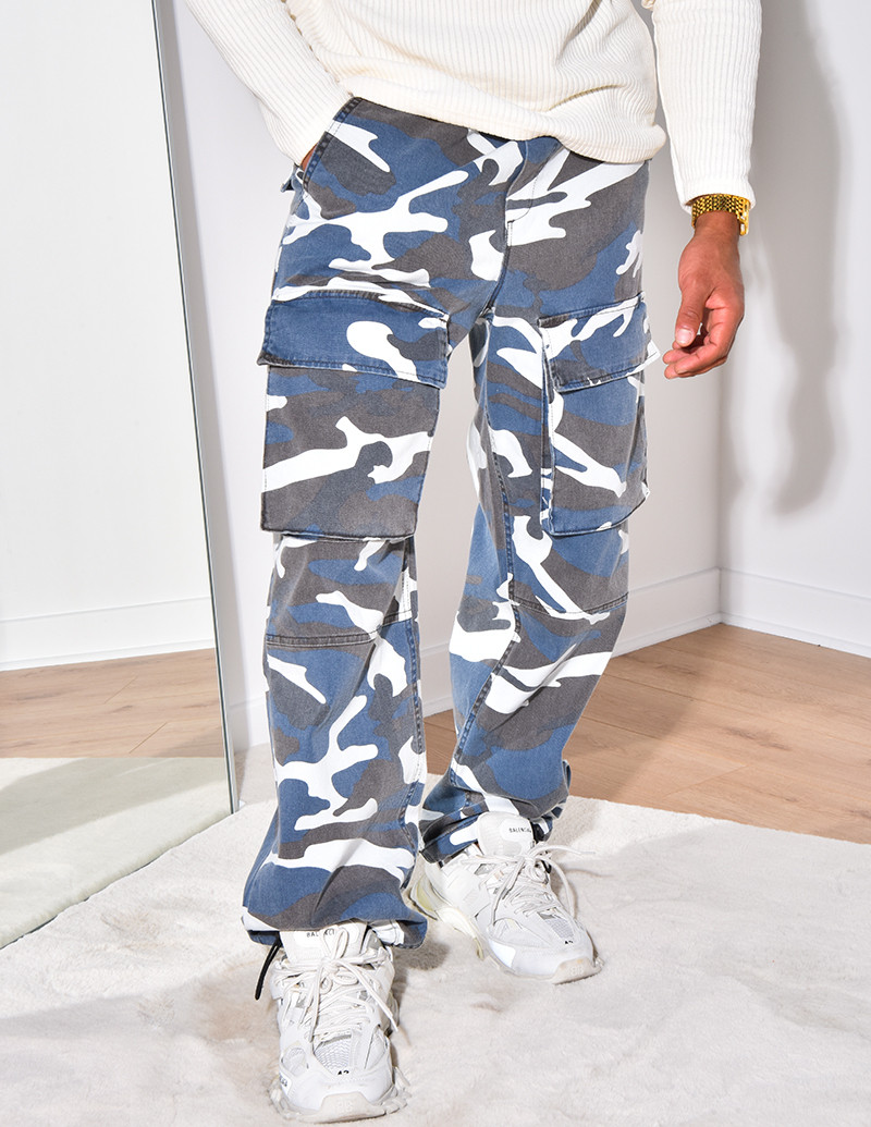 Pantalon à poches camouflage
