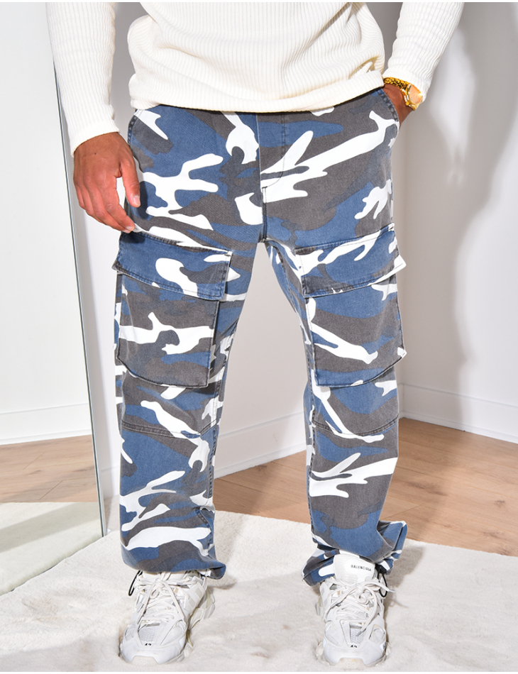 Pantalon à poches camouflage Pantalon à poches camouflage