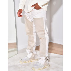 Jeans à motifs beige Jeans à motifs beige