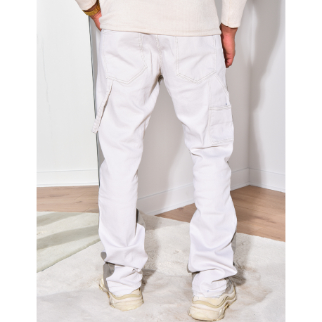 Jeans à motifs kaki