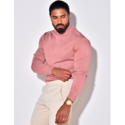 Pull col roulé