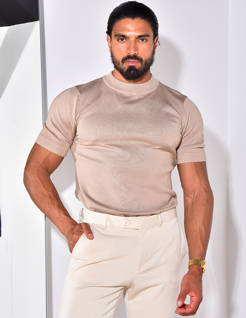 Pull fin à col rond