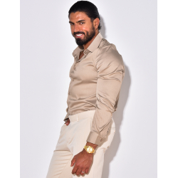 Chemise manches longues satinée Chemise manches longues satinée